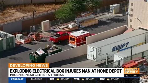 Phoenix Home Depot employee burned by eletricial explosion